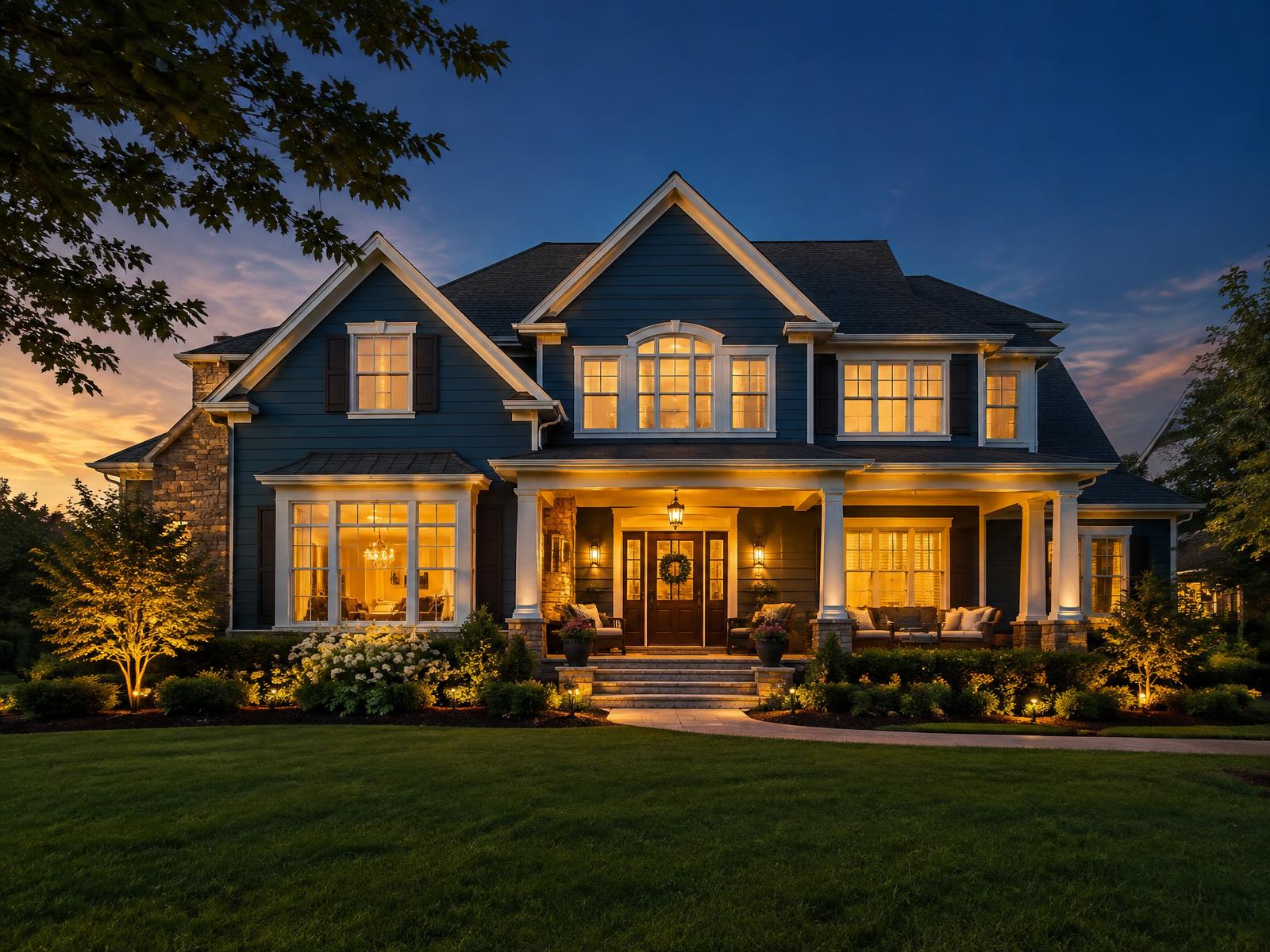 A welcoming home at dusk, analyzed by Prospect Place